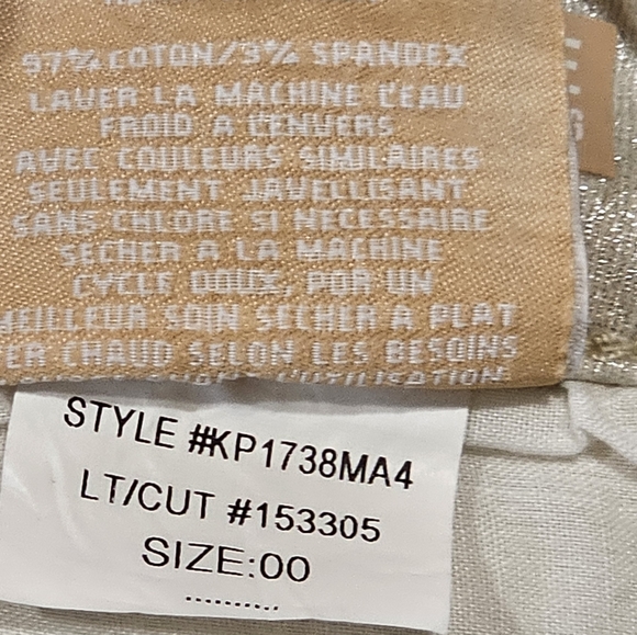 Kut Charlize High Waist Cigarette Leg Jeans In Champagne Size 00 NWT MSRP $99 - Picture 3 of 13